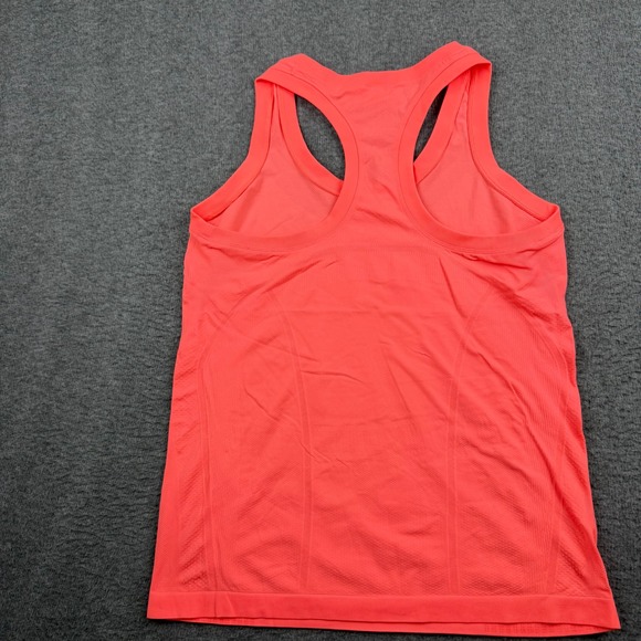 Athleta Momentum Tank Top Women's L Large Neon Coral Orange Seamless Racerback - Picture 2 of 5
